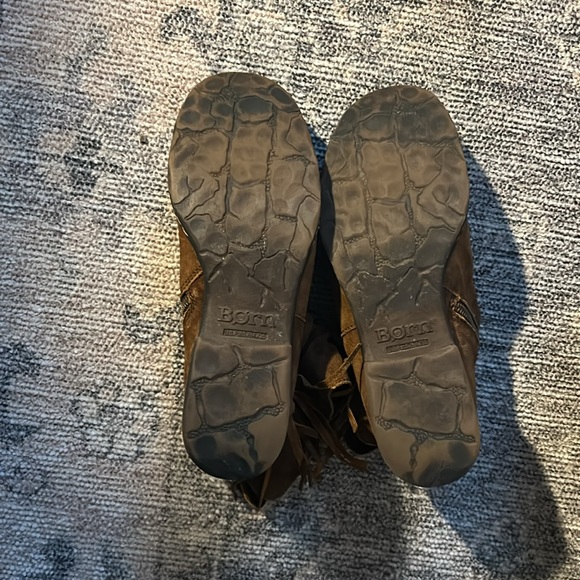 Zip up booties with fringe detail - Picture 4 of 5